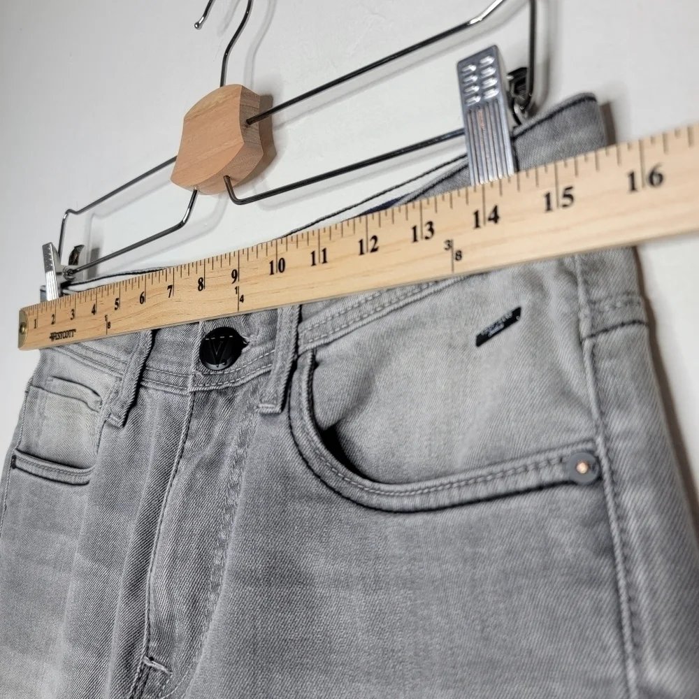 VDot Ultra Slim Men Jeans Pop Fit Mid Rise Tapered Light Faded Grey Tall 32 x 34